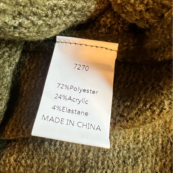 Cozy Olive Green Turtleneck Sweater - Picture 9 of 11